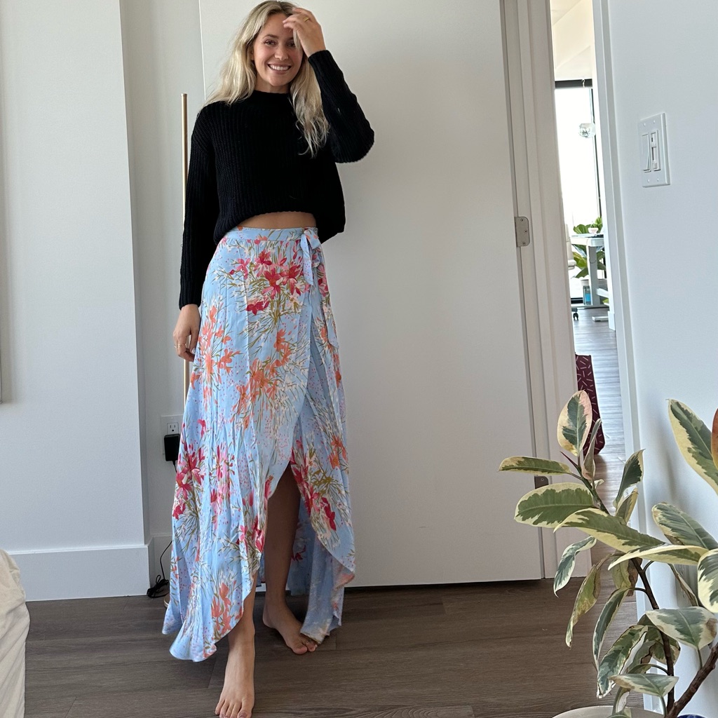 Reformation Wrap Maxi Skirt